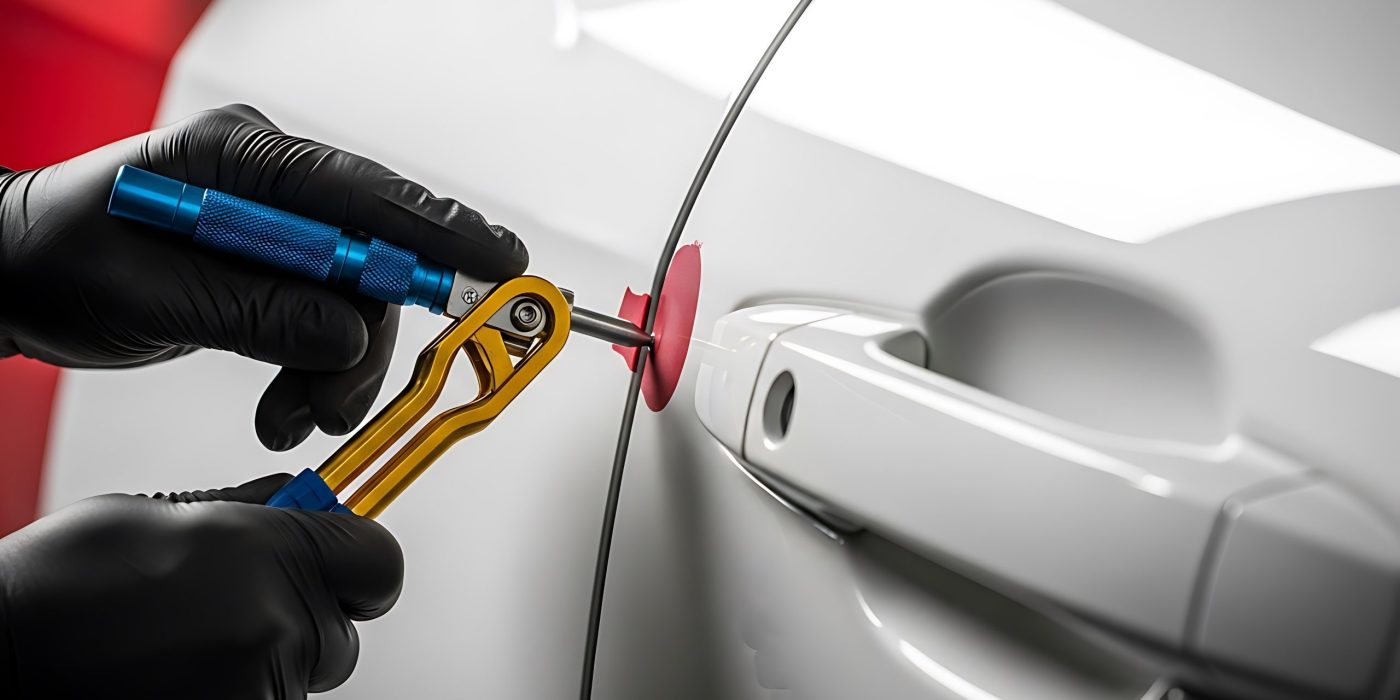 Professional Dent Repair Tool Kit for Auto Body Damage Restoration and Vehicle Surface Maintenance Services